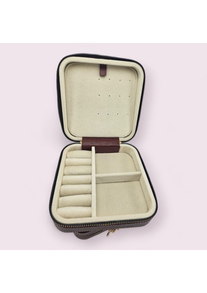 Bordo Küçük Fermuarlı Takı ve Seyahat Çantası, Şık ve Kullanışlı Tasarım indirimleri