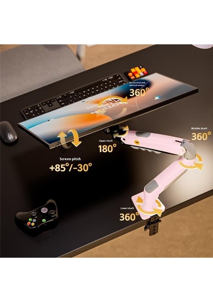 Nb F80 LCD / LED Monitör Daytona Tutucu Kol 2-9 kg Amortisörlü 17-30 " Vesa Monitör Standı fırsatları