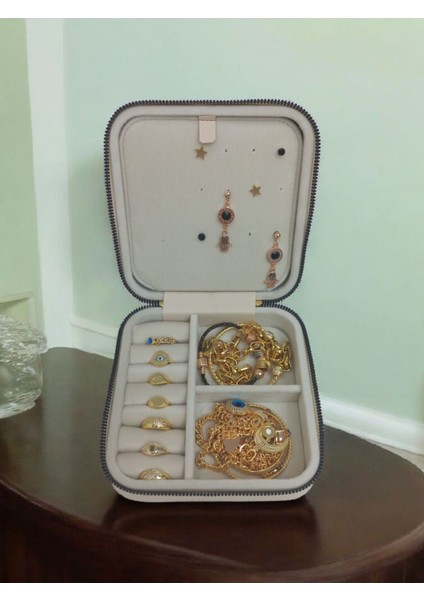 Küçük Boy Takı Saklama Kutusu, Seyahat Için Deri ve Ahşap Tasarım fiyatları