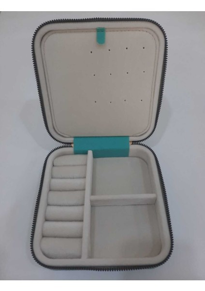 Su Yeşili Orta Boy Takı Saklama Kutusu, Seyahat Için Şık ve Hafif Kasa fırsatları