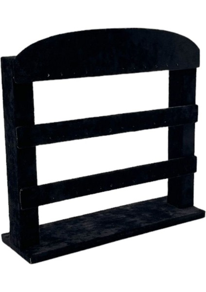 3 Kat Küpe Düzenleyici, Siyah Renkli Çok Katlı Takı Organizeri