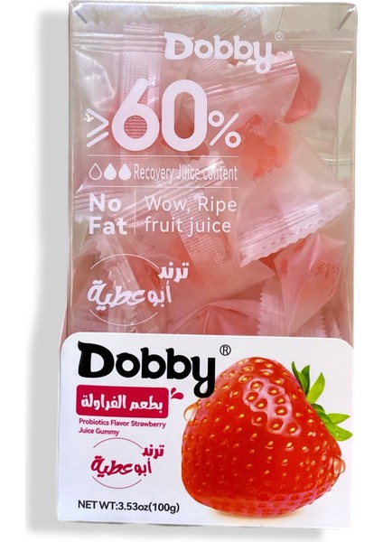 Probiotics Flavor Strawberry Juice Gummy 100G