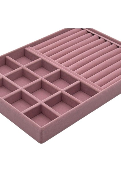 Pembe Çoklu Bölmeli Takı Düzenleyici, Rulo Sosli, Şık ve Kullanışlı Organizer fiyatları