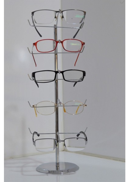 5'li Krom Gözlük Düzenleyici, Şık ve Pratik Saklama Çözümü