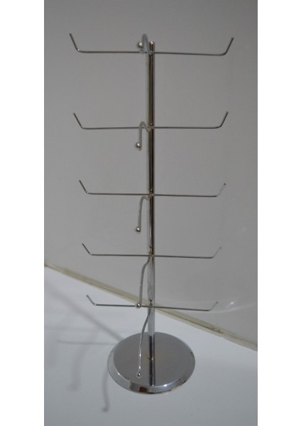 5'li Krom Gözlük Düzenleyici, Şık ve Pratik Saklama Çözümü