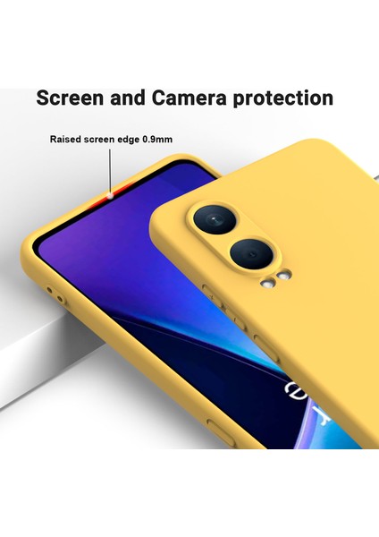 Oppo K12X 5g (Çin)/oneplus Nord Ce4 Lite 5g Kılıf Sıvı Silikon Düşmeye Karşı Dayanıklı Telefon Kılıfı El Kayışı Ile-Sarı (Yurt Dışından)