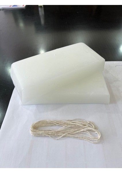 Beyaz Parafin 1 kg ve 3 Metre Mum Ipi Seti, Kaliteli ve Kullanışlı Ürün.