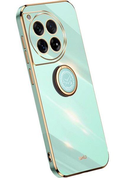 Xınlı Oneplus 12 5g Kılıf Elektrokaplama Tpu Kapak Halkalı Ayaklık-Camgöbeği (Yurt Dışından)