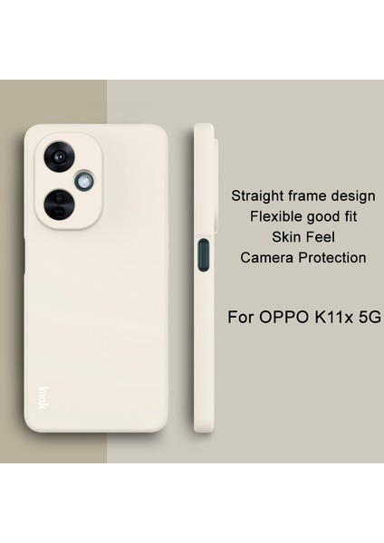 Imak Uc-4 Serisi Düz Kenar Telefon Kılıfı Oneplus Nord Ce 3 Lite 5g/nord N30 5g/oppo K11X 5g, Tpu Koruyucu Kılıf-Beyaz (Yurt Dışından)
