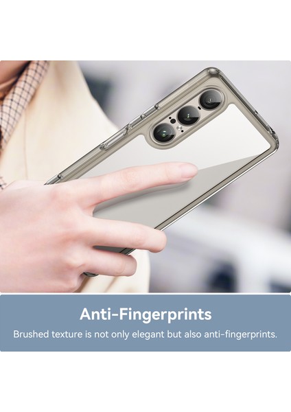Sony Xperia 1 Vıı Kılıf Tpu+Akrilik Koruyucu Şeffaf Telefon Kılıfı-Şeffaf Gri (Yurt Dışından) indirimleri