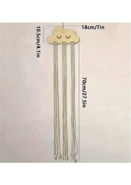 Bulut Şeklinde Takı Organizeri, Krem Renk, Şık ve Kullanışlı Tasarım modelleri