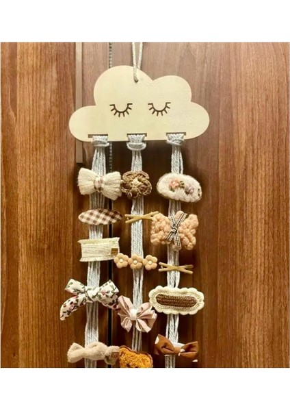 Bulut Şeklinde Takı Organizeri, Krem Renk, Şık ve Kullanışlı Tasarım fırsatları