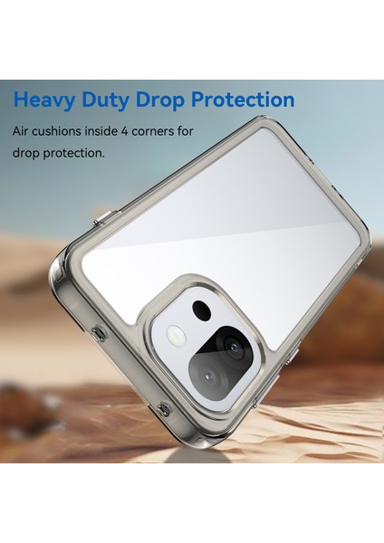 Oneplus 13T 5G/13S 5g Kılıf Tpu+Akrilik Koruyucu Şeffaf Telefon Kılıfı-Şeffaf Gri (Yurt Dışından) modelleri