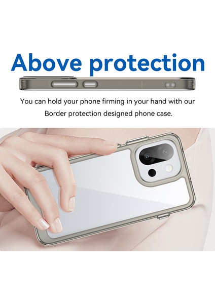 Oneplus 13T 5G/13S 5g Kılıf Tpu+Akrilik Koruyucu Şeffaf Telefon Kılıfı-Şeffaf Gri (Yurt Dışından) fırsatları