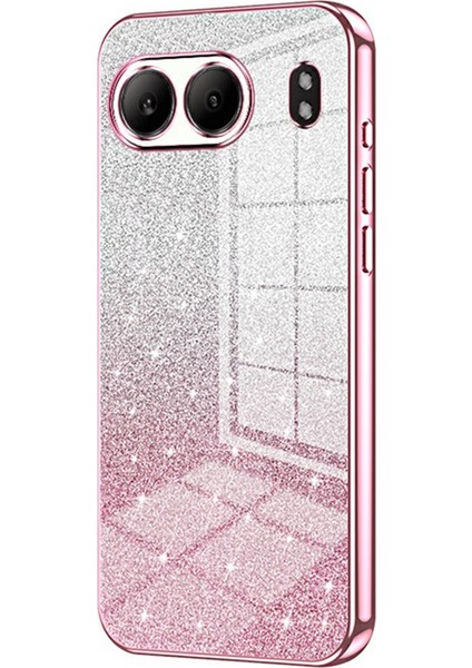 Oneplus Nord 4 Kılıf Galvanik Degrade Parıltılı Tpu Telefon Kılıfı-Pembe (Yurt Dışından)