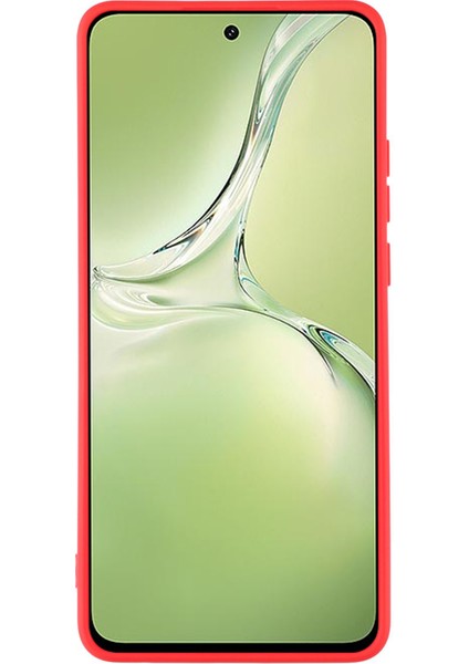 Oneplus Nord Ce4 Lite 5g/oppo K12X 5g (Çin) Kılıf Tpu Arka Yumuşak Çizilmez Fiber Astar Telefon Kılıfı-Kırmızı (Yurt Dışından)