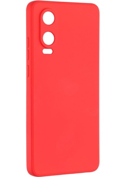 Oneplus Nord Ce4 Lite 5g/oppo K12X 5g (Çin) Kılıf Tpu Arka Yumuşak Çizilmez Fiber Astar Telefon Kılıfı-Kırmızı (Yurt Dışından)