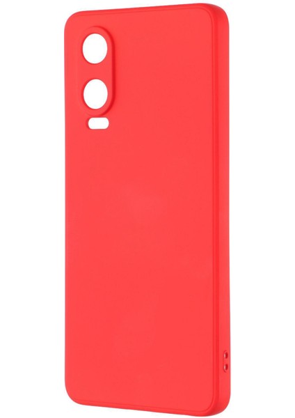 Oneplus Nord Ce4 Lite 5g/oppo K12X 5g (Çin) Kılıf Tpu Arka Yumuşak Çizilmez Fiber Astar Telefon Kılıfı-Kırmızı (Yurt Dışından)