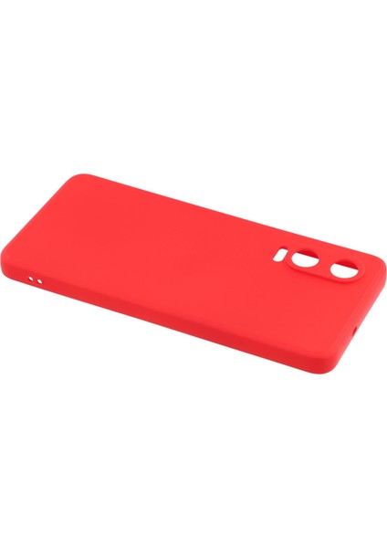 Oneplus Nord Ce4 Lite 5g/oppo K12X 5g (Çin) Kılıf Tpu Arka Yumuşak Çizilmez Fiber Astar Telefon Kılıfı-Kırmızı (Yurt Dışından)