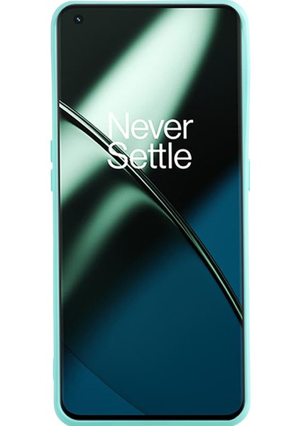 Oneplus 11 5g Tpu Telefon Kılıfı Smooth Touch Ka Kaplamalı Fiber Astarlı-Bebek Mavisi (Yurt Dışından)
