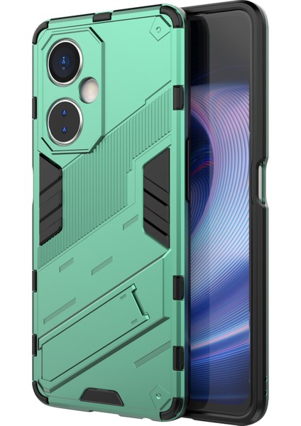 Oneplus Nord Ce 3 Lite 5g/nord N30 5g Kickstand Telefon Kılıfı Tpu+Pc Çizilmez Arka Kapak-Yeşil (Yurt Dışından)