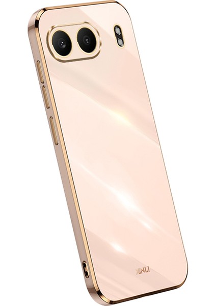 Xınlı Oneplus Nord 4 Kılıf Tpu Telefon Kılıfı Galvanik Çerçeveli-Pembe (Yurt Dışından)