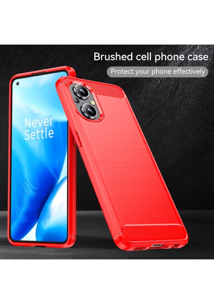 1.8mm Hava Yastığı Tpu Kılıf Fırçalanmış Yüzey Karbon Fiber Çizilmeye Dayanıklı Doku Telefon Kılıfı Isı Dağıtma Tasarımı ile Oneplus Nord N20 5g-Kırmızı (Yurt Dışından) indirimleri