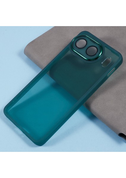 Oneplus Nord 4 Kılıf Elektrokaplama Kamera Çerçevesi Tpu Telefon Kılıfı-Şeffaf Ordu Yeşili (Yurt Dışından)