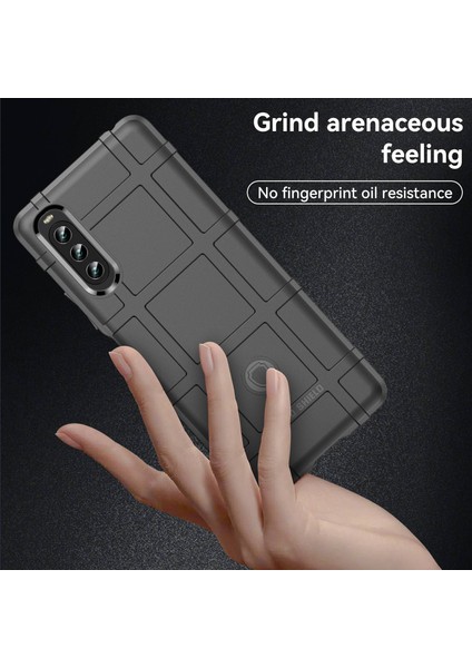 Sony Xperia 10 Iv Kalınlaştırılmış Tpu Koruyucu Kılıf Sağlam Kare Izgara Cep Telefonu Kılıfı-Siyah (Yurt Dışından) fırsatları