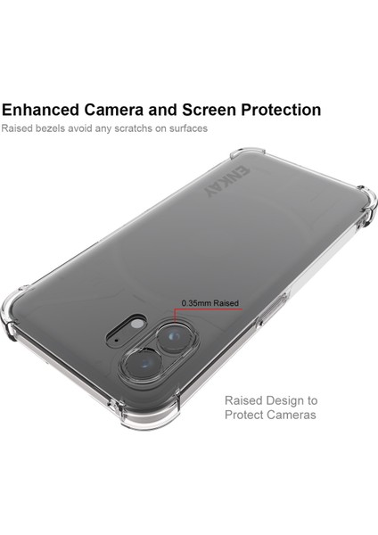 Enkay Hat Prınce For Nothing Phone(2)Şeffaf Telefon Kılıfı Kaymaz Tpu Kapak Yüksek Alüminyum-Silikon Cam Ekran Filmi (Yurt Dışından) modelleri