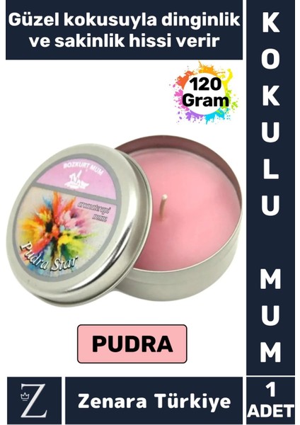 Özel Metal Kutu Arınma Huzur Meditasyon Yoga Esans Sakinlik Veren Dekoratif Oda Kokusu Mum 120 Gram