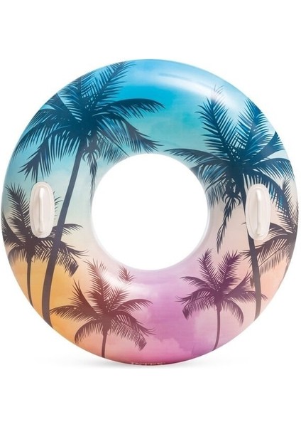 ISC58263 Intex Tutmaçlı Desenli Simit 97 cm