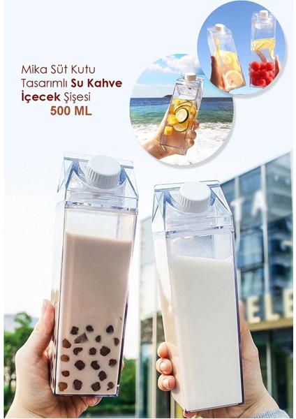 Süt Kutusu Tasarımlı Içecek Şişesi