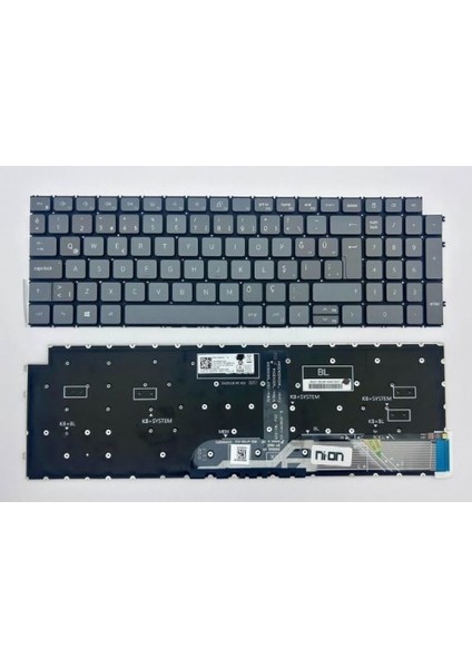 Nion Dell Ywdkn 0ywdkn Uyumlu Notebook Klavye (Açık Gri Tr)