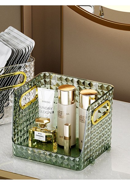 Çok Amaçlı Makyaj ve Takı Organizeri, Kitaplık Düzenleyici, Ekru Renk