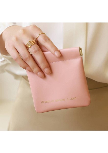 Pembe Çok Fonksiyonlu Mini Para Çantası ve Anahtar Kılıfı