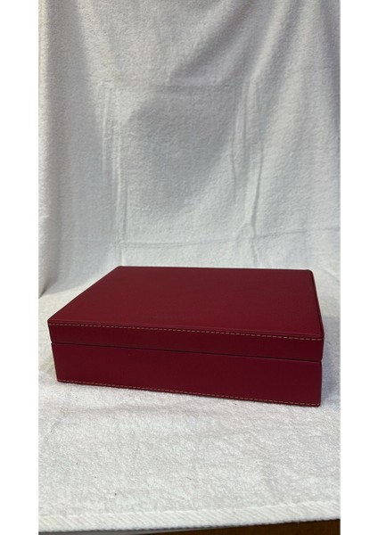 Bordo Aynalı Çok Bölmeli Organizer Sandık, Şık ve Pratik Saklama Çözümü fiyatları