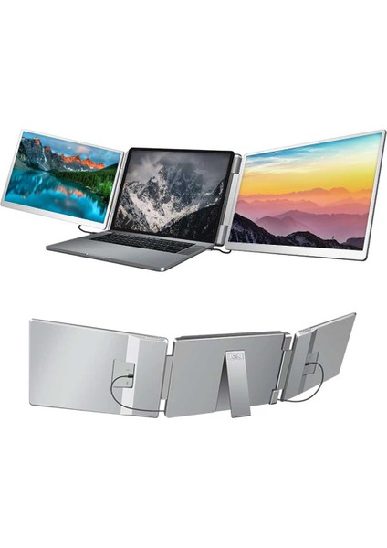 14″ Ikili Taşınabilir Monitör Çoklu Ekran 1200P Notebook Monitör