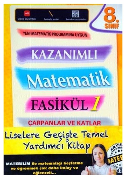 8. Sınıf Kazanımlı Matematik Set Fasikül 1 -Fasikül 2 -Fasikül 3