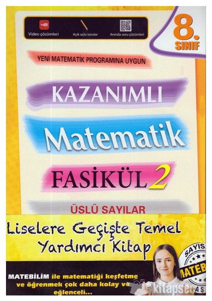 8. Sınıf Kazanımlı Matematik Set Fasikül 1 -Fasikül 2 -Fasikül 3