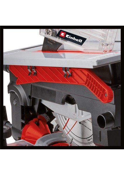 Tablalı Gönye Testere TE-MS 254 T (2000 W, max. 74 mm x 130 mm kesme derinliği/genişliği, Ø 254 mm testere bıçağı, eğilebilir testere başı, lazer, masa testere fonksiyonu) - 4300341
