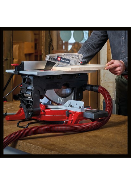 Tablalı Gönye Testere TE-MS 254 T (2000 W, max. 74 mm x 130 mm kesme derinliği/genişliği, Ø 254 mm testere bıçağı, eğilebilir testere başı, lazer, masa testere fonksiyonu) - 4300341