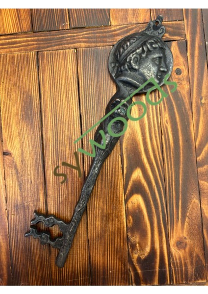 27 cm Büyük Pirinç Anahtar, Vintage Antik Tarz Dekoratif Aksesuar