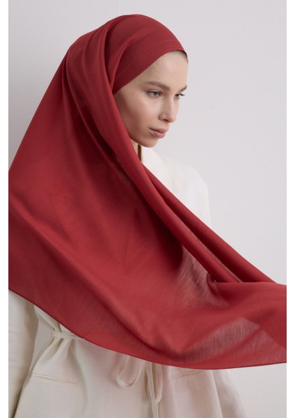 Paris Ipeği Kızılcık Renk Pamuklu Şal modelleri