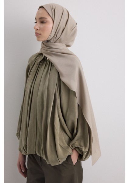 Paris Ipeği Vizon Renk Pamuklu Şal