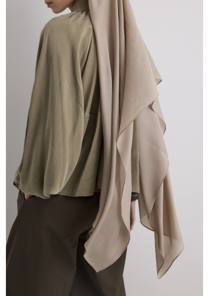 Paris Ipeği Vizon Renk Pamuklu Şal