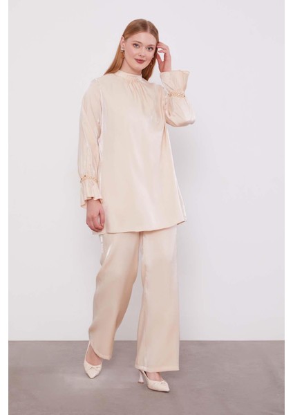 Bej Taş Detaylı Ikili Takım fiyatları