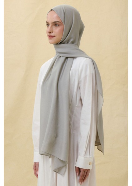 Paris Ipeği Taş Gri Renk Pamuklu Şal