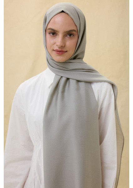 Paris Ipeği Taş Gri Renk Pamuklu Şal