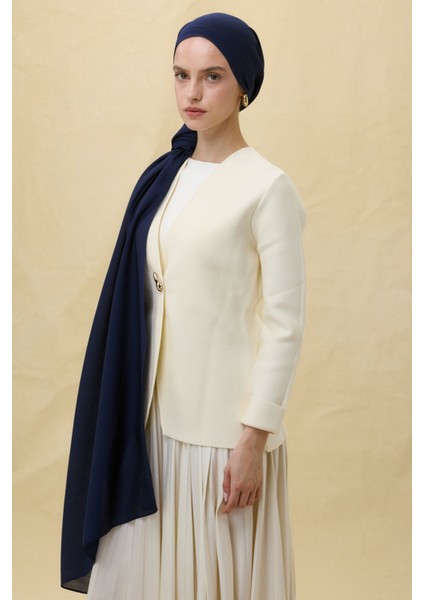 Paris Ipeği Lacivert Renk Pamuklu Şal fırsatları